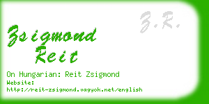 zsigmond reit business card